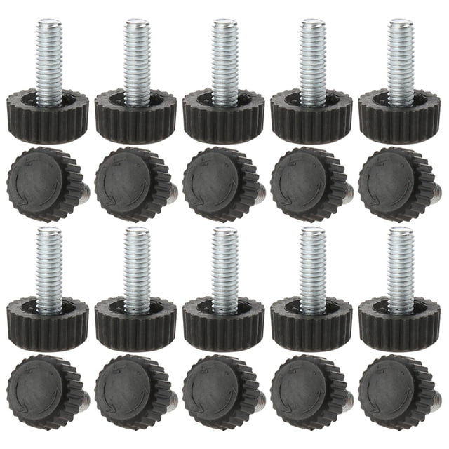 M6 x 18 x 18mm Pieds de Nivellement à Vis Réglables pour Pied de Table 20 Pcs