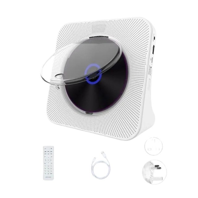 Lecteur CD Portable avec Lecteur de Musique K-Pop Rééchelonnable 4000 mAh avec Haut-Parleur Hi-Fi et Télécommande