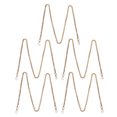 thumbnail image 4 of Cadenas De Bordillo De Metal, Cadena De Artesanía De Metal De 5 Piezas Fácil De Almacenar Artesanía De Bricolaje Para Collares ANGGREK  No, 4 of 7