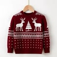 thumbnail image 3 of URMAGIC Toddler Kids Baby Girl Sweater, Cute Elk Print Christmas Sweaters Pullover Sweatshirt Top Fall Winter Clothes 2-7 Years, 3 of 3