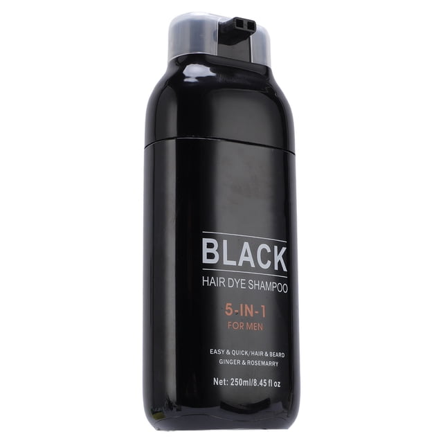 Shampooing Colorant pour Cheveux, Shampooing Colorant Instantané Noir Couverture des Cheveux Gris pour Usage Quotidien