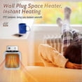 thumbnail image 3 of 2025 Newest 800W PTC Ceramic Fan Heater with 2 Modes, Household Plug-in Space Heater, 3 of 5
