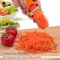 thumbnail image 3 of Vegetable Peelers, 3 Pack Potato Peelers for Apple Fruit Carrot Zucchini Cucumber Potatoes, Stainless Steel Shredder Slicer Multifunctional Veggie and Fruit Peeler, 3 of 7