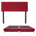 thumbnail image 1 of Box Base Cama King Size + Cabecera Bilbao Rojo Dicasa  Bilbao Red, 1 of 7