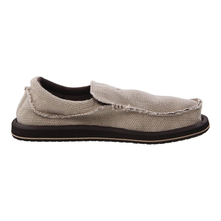 Sanuk Chiba Tan Slip-On Loafers, Rounded Closed Toe, Happy-U  display picture 1
