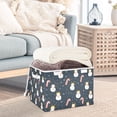 thumbnail image 3 of Yayeee Collapsible Cube Storage Bin with Lid Fabric Closet Decorative Basket with Handles, Playful Winter, 3 of 7