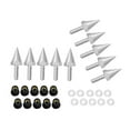 thumbnail image 3 of Paquete de 10 pernos de parabrisas de motocicleta de 5 mm, tornillos, tuercas, reemplazos de sujetadores Plata Zulema tornillo de parabrisas, 3 of 8