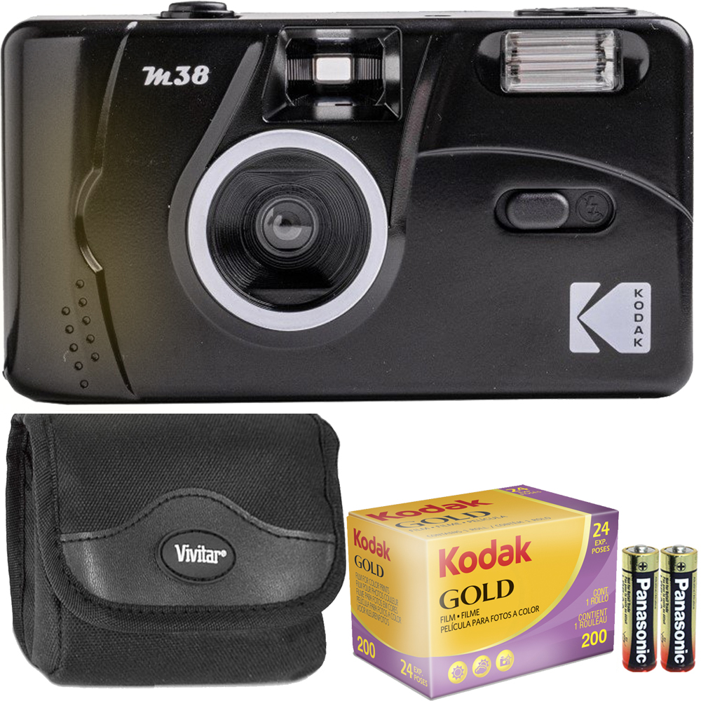 Kodak M38 35mm Film Camera - Focus Free, Powerful Built-in Flash, Easy ...