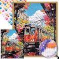 thumbnail image 1 of ZQS3045-AB Diamante AB parcial Estación diamante completa Paisaje Serie paisaje Diamante Resina 40 * 50 CM Tamaño del lienzo 45 * 55 cm, 1 of 9