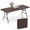 Brown, variant on WASUHE 6FT Folding Table, Heavy Duty Portable Tables with Built in Handle & Steel Legs, Perfect for Indoor, Party, Dining, Black