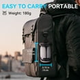 thumbnail image 4 of 2 Pack Solar Powered Camping Lantern, 1000 Lumen 15H Rechargeable LED Lanterns(2PCS), 4 of 5