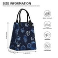 thumbnail image 4 of XMXT Reusable Lunch Bag Women, Jellyfish Ocean Sketch Large Lunchbox Insulated Lunch Box for Work School, 4 of 8