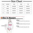 thumbnail image 3 of hoksml Cute Swimsuit for Women,Women's Sexy High Breast Solid Bikini Set One-Piece Swimsuit Sets, 3 of 5