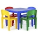 Tot Tutors Ensemble de Table et 4 Chaises en Plastique pour Enfants Couleurs Primaires (Collection Primaire) – image 1 sur 5