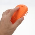 thumbnail image 4 of Dog Bath Brush Soft Silicone Pet Shampoo Massage Dispenser Grooming Shower Brush For Short Long Haired Dogs And Cats Washing Orange, 4 of 7