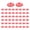 Transparent Red, variant on 50lots Clear Plastic Golf Markers Colorful Light weight Design Multicolor Option Green Positioning