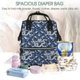 thumbnail image 5 of Balery Dragon Mummy Backpack - Waterproof Twill Canvas, Large Capacity Diaper Bag with Multiple Pockets and Adjustable Straps, 5 of 6