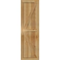 thumbnail image 5 of 16 1/8"W X 53"H Timbercraft Three 5 3/8" Boards Framed Board-N-Batten Shutters W/Z-Bar, Rough Sawn Western Red Cedar (Per Pair), 5 of 13
