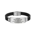 thumbnail image 2 of Bracelet en Acier Inoxydable Cadeau au Jour Bracelet Réglable Inspiration Conjoint Valentine Mes Bracelets en Acier, 2 of 2