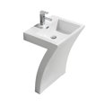 thumbnail image 1 of Sera-7 Shape Bathroom Vanity White, 1 of 1