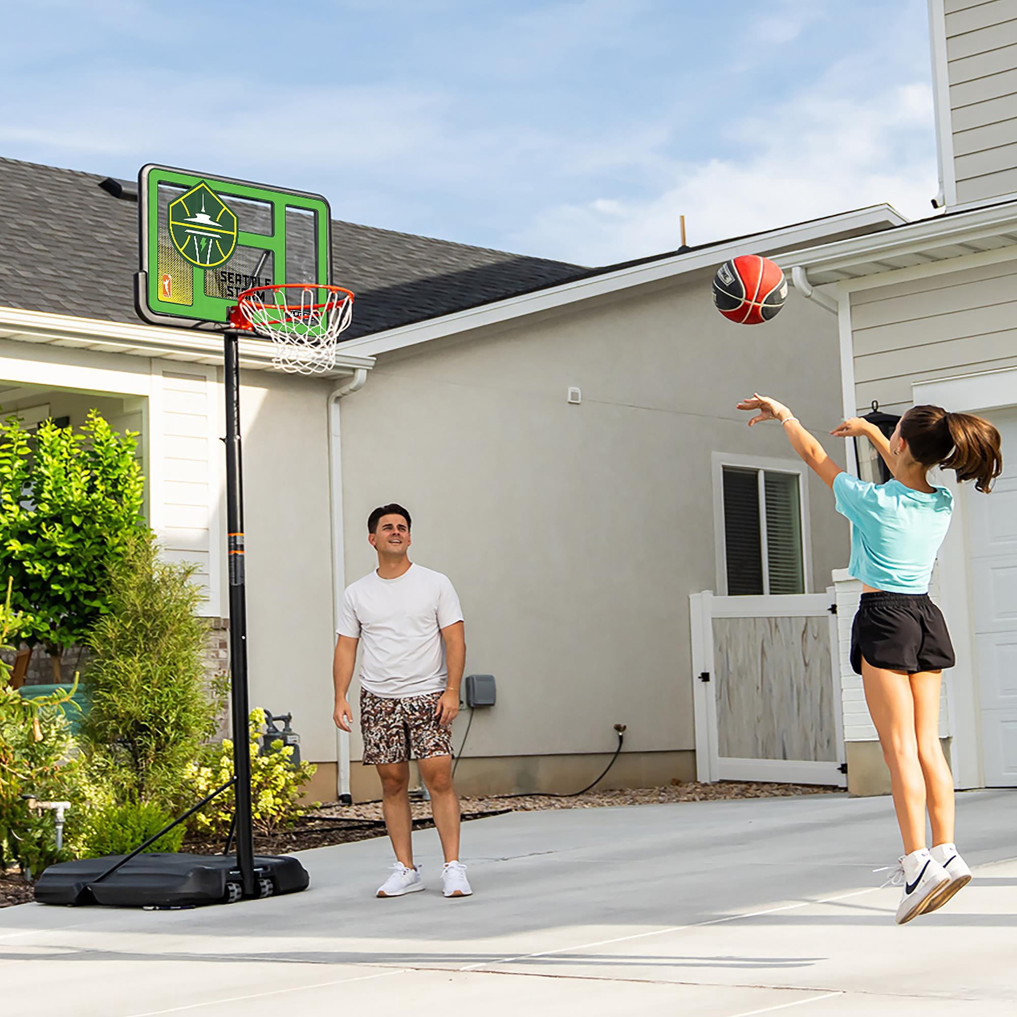 Lifetime WNBA Seattle Storm 44" Portable Basketball Hoop with Wheels - 7.5 to 10 Ft Adjustable Height