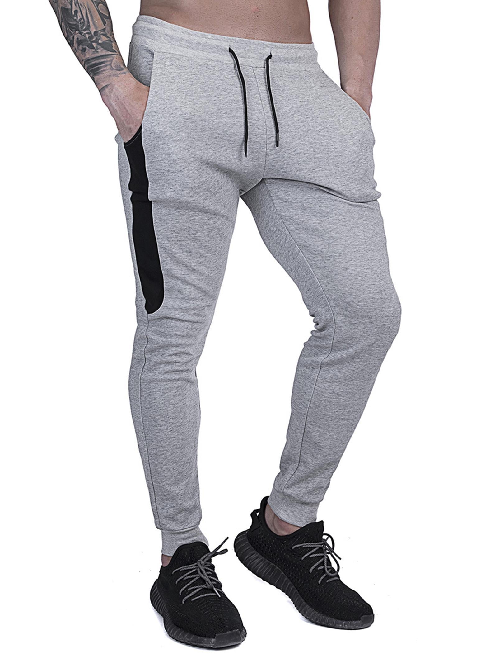 Deyeek Men's Jogger Sweatpants Slim Fit Athletic Workout Pants ...