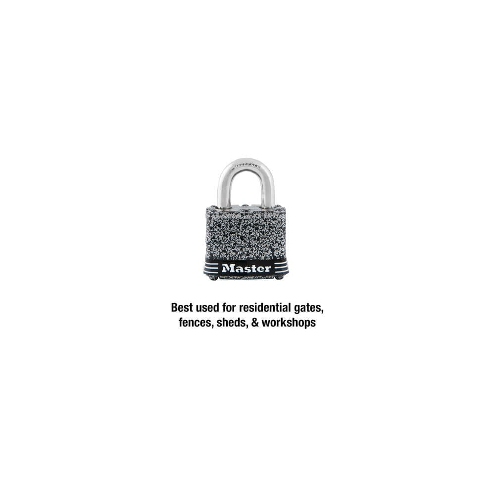(2 pack) Master Lock 1-9/16in (40mm) Wide Rust-Oleum® Certified Laminated Steel Pin Tumbler Padlock