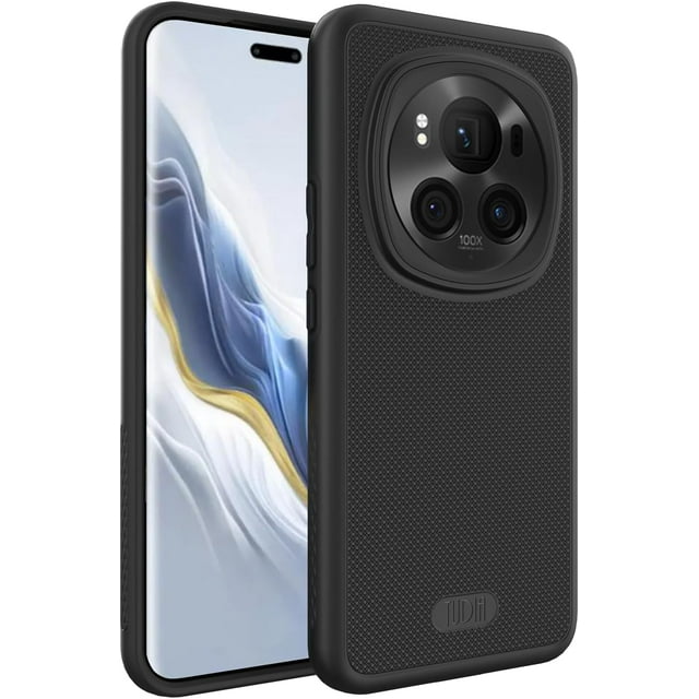 TUDIA MergeGrip Honor Magic 6 Pro Case 5G 2024 Dual layer Grip Heavy Duty - Matte Black