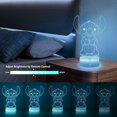 thumbnail image 4 of Luz nocturna Hoofun 3D Illusion Stitch con mando a distancia, 4 of 7