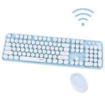 Arcwares Wireless Keyboard and Mouse Combo, Sweet Cute Style, 2.4GHz USB Ergonomic Keyboard, Compact Mouse for Computer, Laptop, PC Desktops, Mac