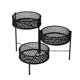 thumbnail image 5 of Cesta de frutas giratoria de varios niveles, soporte para bocadillos, color negro, multifuncional, para pasteles, aperitivos, organizador de encimera 3 niveles, 5 of 8