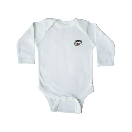 

Inktastic Pocket Hedgehog Gift Baby Boy or Baby Girl Long Sleeve Bodysuit