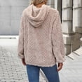 thumbnail image 5 of MIUOWANP Crewneck Sweatshirts Women Plus Size Women's Round Neck Long Sleeved Plush Pullover Hoodie Jacket Purple S, 5 of 5