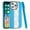 Blue, variant on Designed for Apple iPhone 15 Plus (6.7") Fashion Leather Bling Diamonds Rhinestone Sparkle Shiny Hybrid Chrome Camera Edge Shockproof Phone Case Cover [Blue]