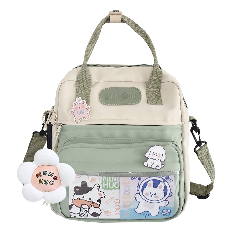 Kawaii Aesthetic Backpack For Girls - Cute Japanese Style School Bag With Pins, Fits 15.6" Laptop