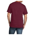 thumbnail image 2 of Mens Core Cotton Male T-Shirts Cardinal 3XL, 2 of 5