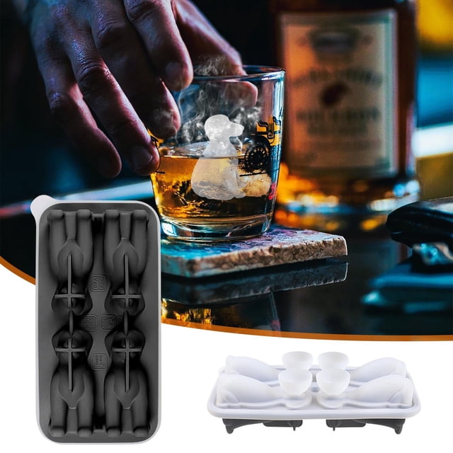 Molde de Bandeja para Hielos en Forma de Perro de Silicona de Grado Alimenticio – Desmolde Fácil, Diseño Antifugas para Enfriamiento de Bebidas en el Hogar, Flexible y Ahorrador de Espacio, 1 Paquete