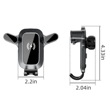 Momihoom Magnetic Car Wireless Charger with Auto-Clamping 360° Rotation and 10W Fast Charging