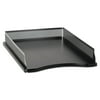 Rolodex Distinctions Self-Stacking Desk Tray, Metal/Black -ROLE22615