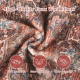 thumbnail image 7 of TWINNIS Vintage Rugs Area Rugs Non-Slip Rugs for Living Room,4'x6',Brick Red, 7 of 7