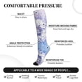 thumbnail image 5 of Compression Socks for Women and Men - Merry Christmas Winter Snowflakes Compression Socks Circulation for Workout, 5 of 8