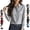 Army Green, variant on Hidden Button Down Tops for Women Lightweight Thin Collared Solid Color Blouses Dressy Casual Long Cuffed Sleeve Business Shirts XXL