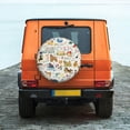 thumbnail image 4 of Haiem Spare Tire Cover , Wheel Cover with Dogs Funny Pets printed, Camper Spare Tire Cover Fit for Jeep Wrangler Rv SUV Truck Travel Trailer-14 inch, 4 of 9