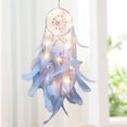 thumbnail image 3 of Hmgxay Dream Catcher, Traditional Dreamcatcher Wall Hanging for Positive Energy, Handcrafted Dream Catcher with Colorful Feathers and Beads(Blue), 3 of 5
