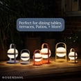 thumbnail image 6 of Rosendahl Soft Spot Solar Circular Lantern - 9.8 in., Elegant & Durable Solar-Powered Lantern with Rechargeable USB, Ideal for Indoor and Outdoor Use, Cozy Home Lighting and Decor (Sky Blue), 6 of 7