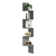 thumbnail image 1 of Soporte de pared para estante de esquina VASAGLE, 5 niveles, flotante, color gris tórtola, 1 of 6