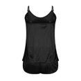 thumbnail image 6 of Njagoc3 Women's Sleeveless Satin Camisole & Short Set - Solid Color, Luxe Fabric, Summer & Sleep Wear, 6 of 6