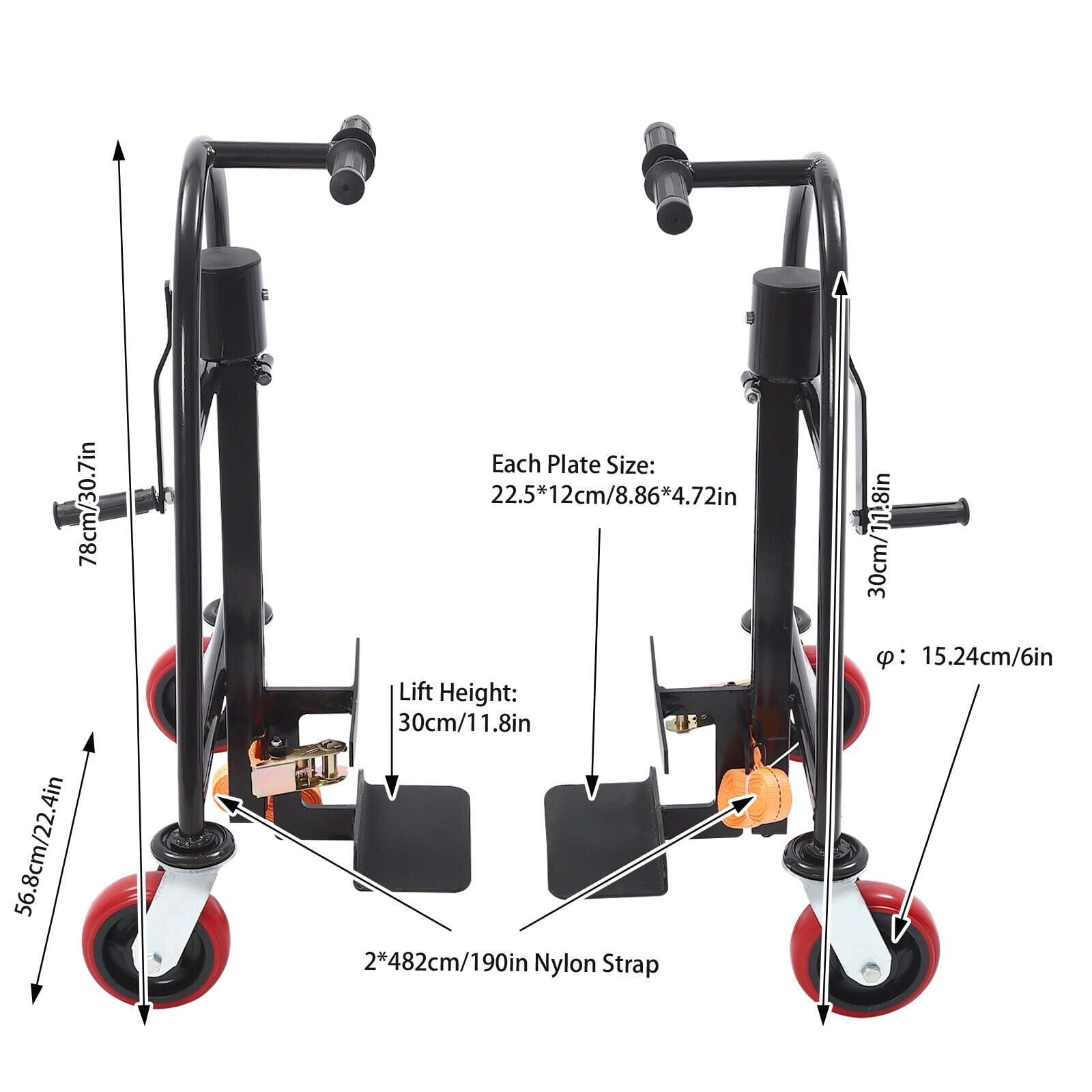 TFCFL Heavy Duty Moving Tool Furniture Handling Tool Manual Furniture Mover Dolly 589.67kg/1300lbs