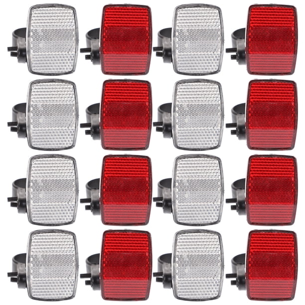 1 conjunto de ciclo reflectador de la lámpara de bicicleta reflectector de plástico reflectador de advertencia del reflector suministros para bicicletas