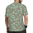 thumbnail image 2 of Wukai Retro Hippie Groovy Mushroom Print Men's Short-Sleeved Mesh T-Shirt,Quick-Dry Short Sleeve Workout T-Shirt-X-Small, 2 of 8